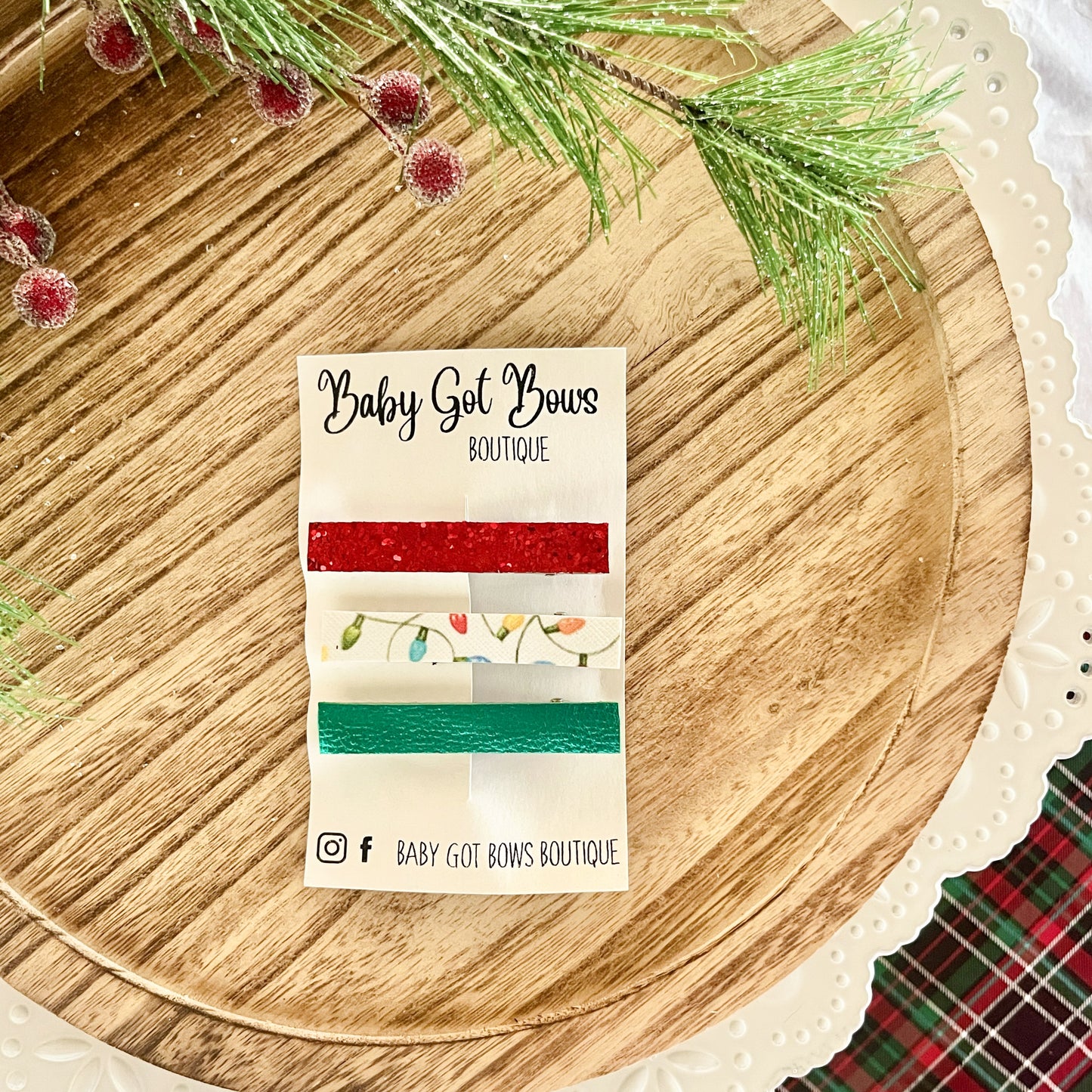 Bar Clip Set—Christmas Lights