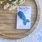 Mermaid Tail Snap Clip—Green/Purple