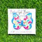 Butterfly Bow—Neon butterflies