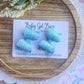 Piggies—Ice blue glitter