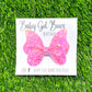 Butterfly Bow—Hot Pink Glitter