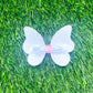 Butterfly Bow—Coral/Blue Floral