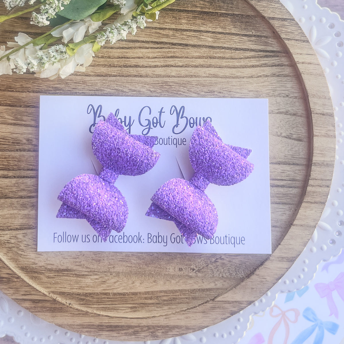 Piggies—Lavender glitter