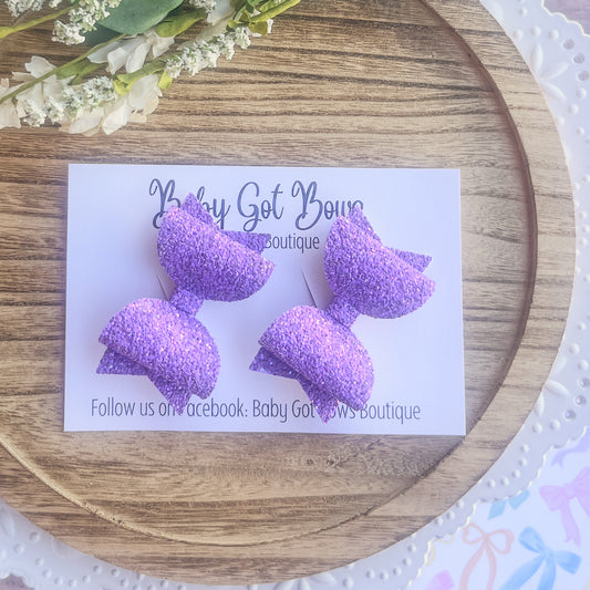 Piggies—Lavender glitter